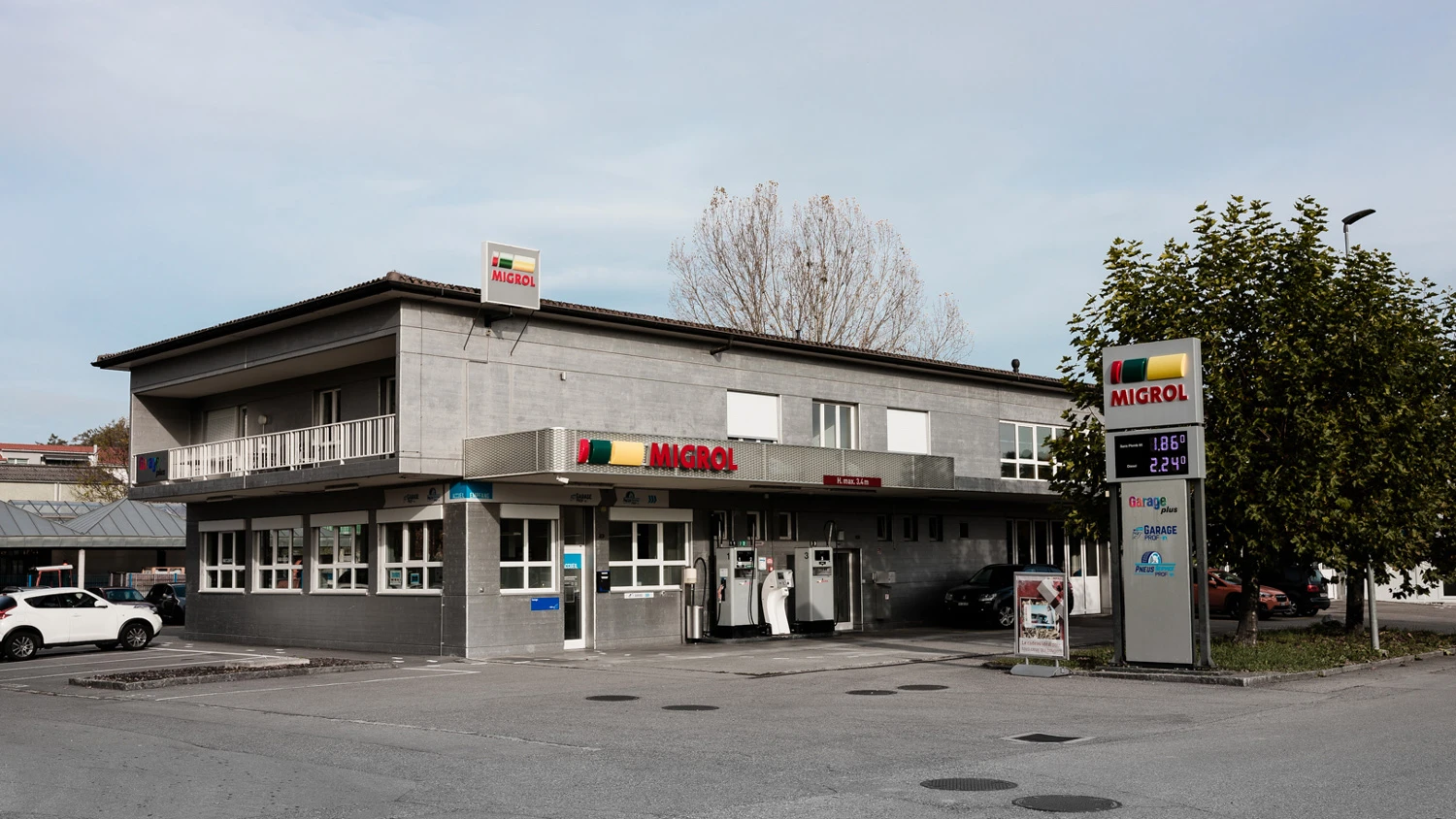 Bâtiment du garage automobile de la fondation PROF-in.